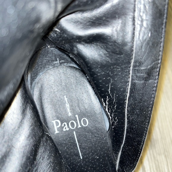 Linea Paolo black leather pointed toe bootie size 8.5 - Picture 8 of 12